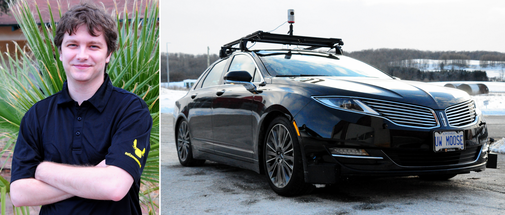 Left: myself, Right: The Autonomoose